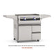 Fire Magic E660i 30 inch built in gourmet gas griddle with black glass panel