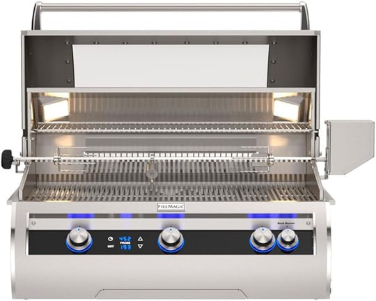 Fire Magic Echelon Diamond 36 inch built in gas grill stainless steel outdoor BBQ rotisserie grill
