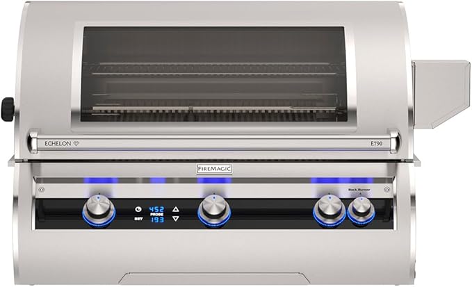 Fire Magic Echelon Diamond 36 inch built in gas grill stainless steel outdoor BBQ rotisserie grill
