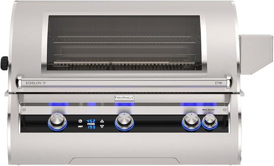 Fire Magic Echelon Diamond 36 inch built in gas grill stainless steel outdoor BBQ rotisserie grill
