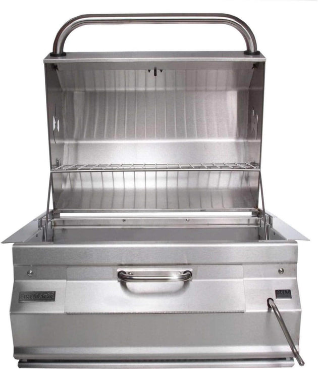 Fire Magic Legacy built in charcoal BBQ grill 24 inch stainless steel