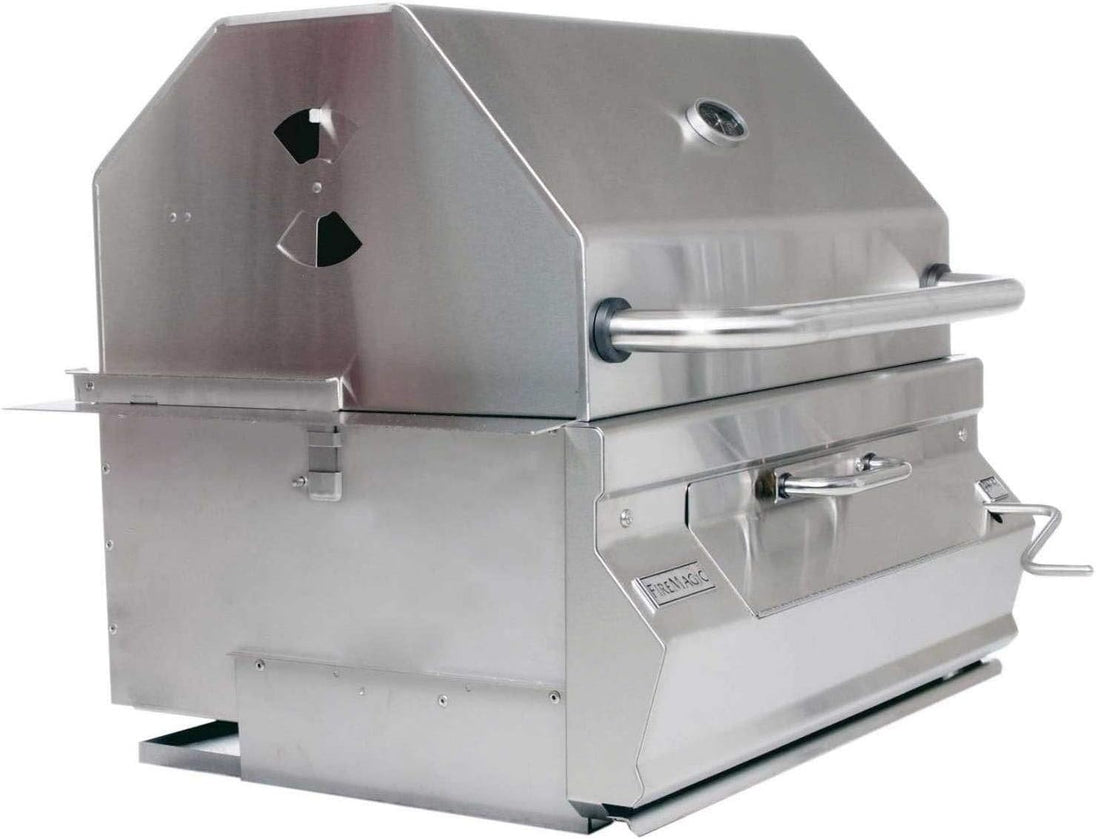 Fire Magic Legacy charcoal grill smoker with adjustable charcoal tray