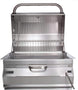 Fire Magic Legacy charcoal smoker built in grill stainless steel