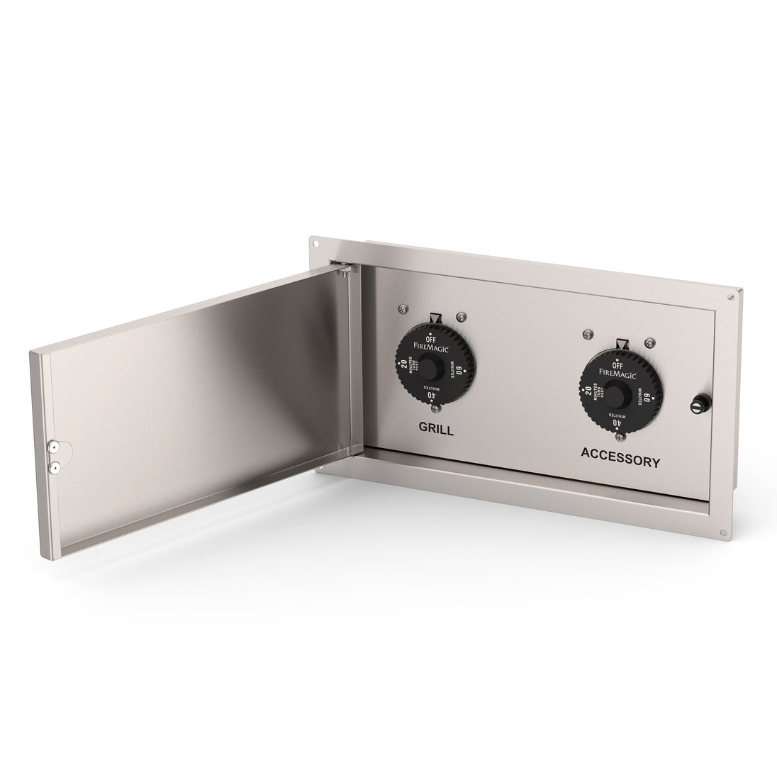 Fire Magic double gas connection timer box stainless steel