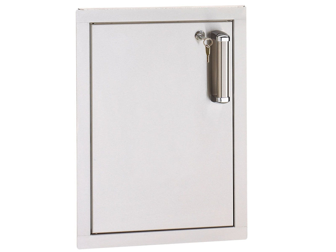Fire Magic premium flush BBQ island storage door stainless steel