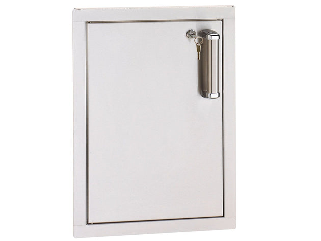 Fire Magic premium flush BBQ island storage door stainless steel