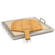 Fire Magic stainless steel pizza stone frame and peel
