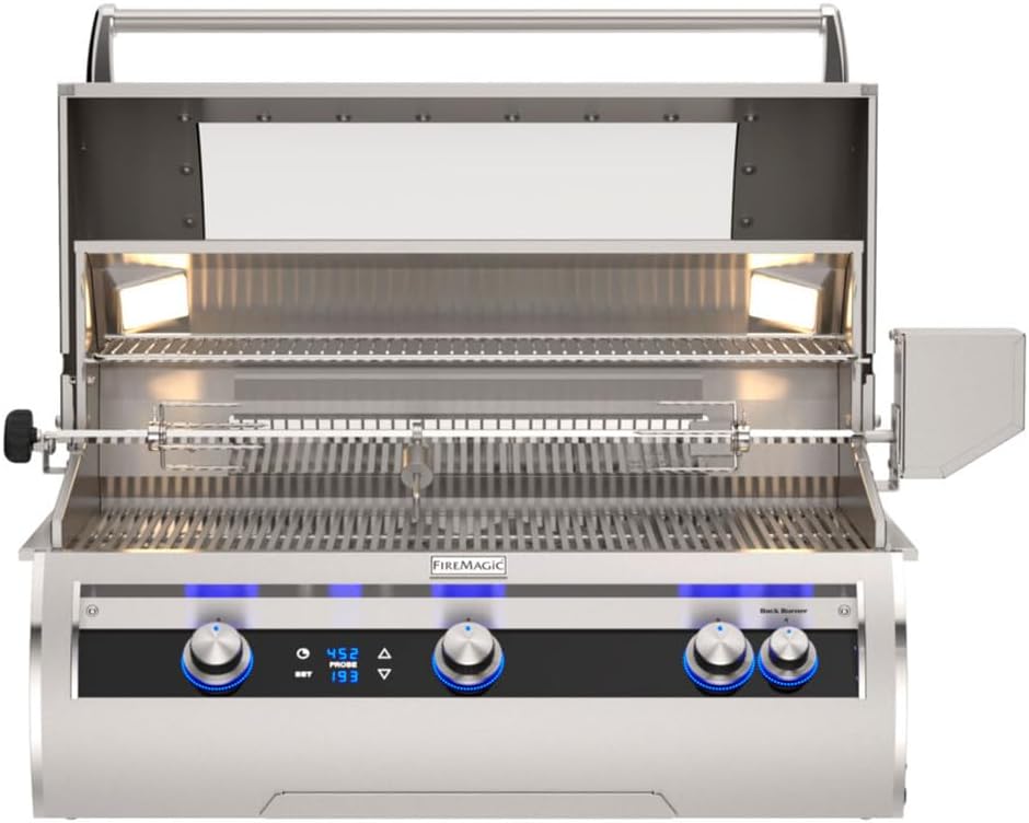 Fire Magic stainless steel rotisserie BBQ grill