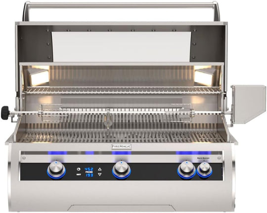 Fire Magic stainless steel rotisserie BBQ grill