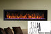 Large 100 inch Amantii Bespoke linear electric fireplace