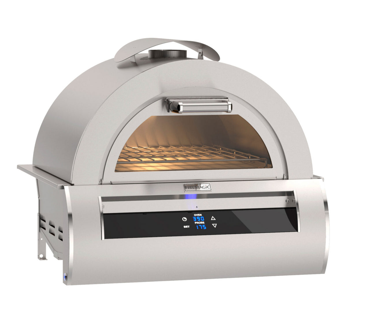Luxury outdoor pizza oven Fire Magic 5660 built-in gas oven with pizza stone