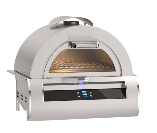 Luxury outdoor pizza oven Fire Magic 5660 built-in gas oven with pizza stone