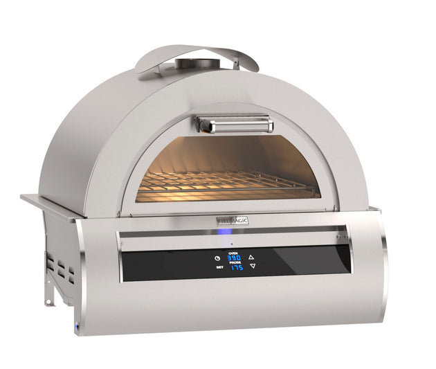 Luxury outdoor pizza oven Fire Magic 5660 built-in gas oven with pizza stone
