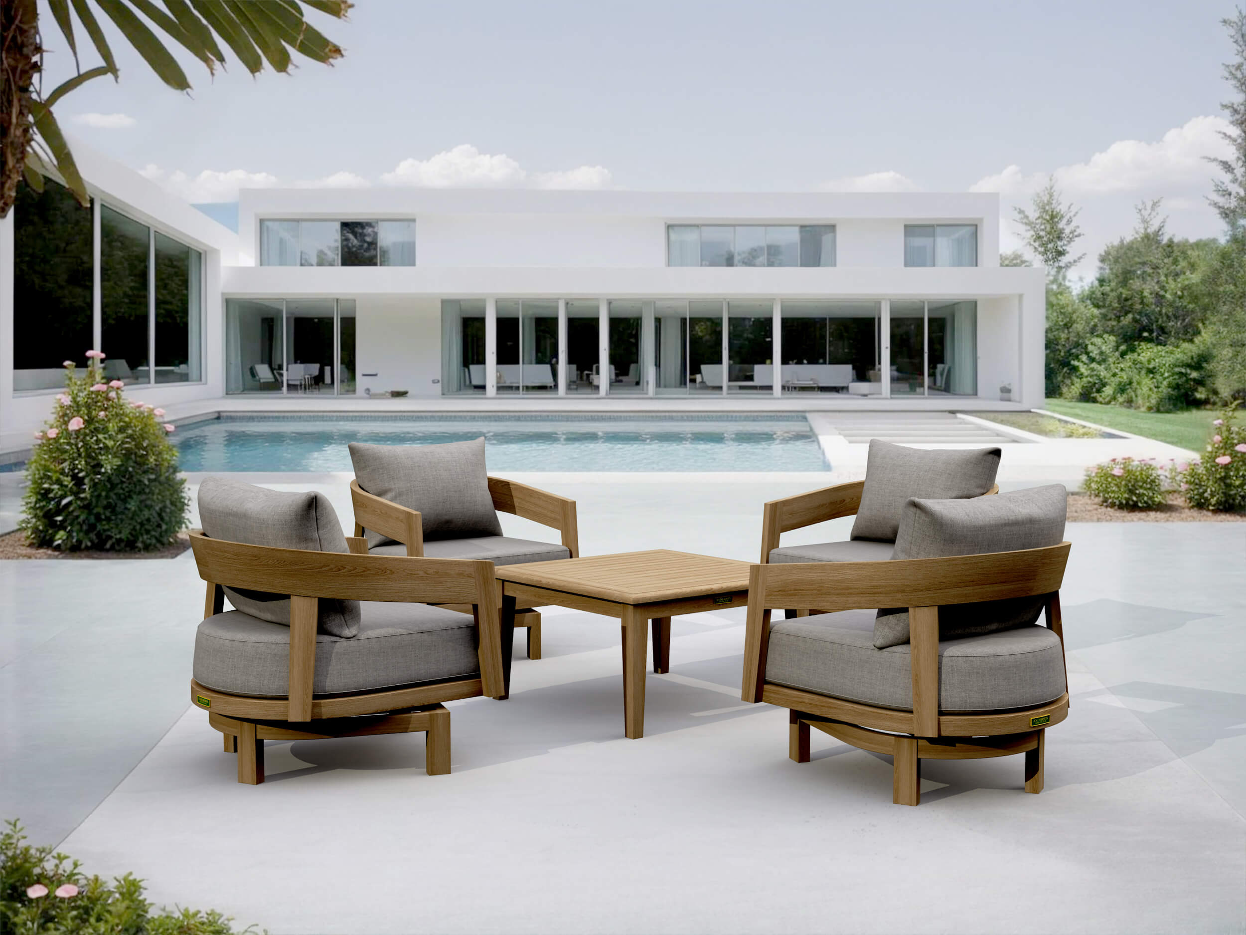 Toscana 5-Piece Deep Seating Swivel Set