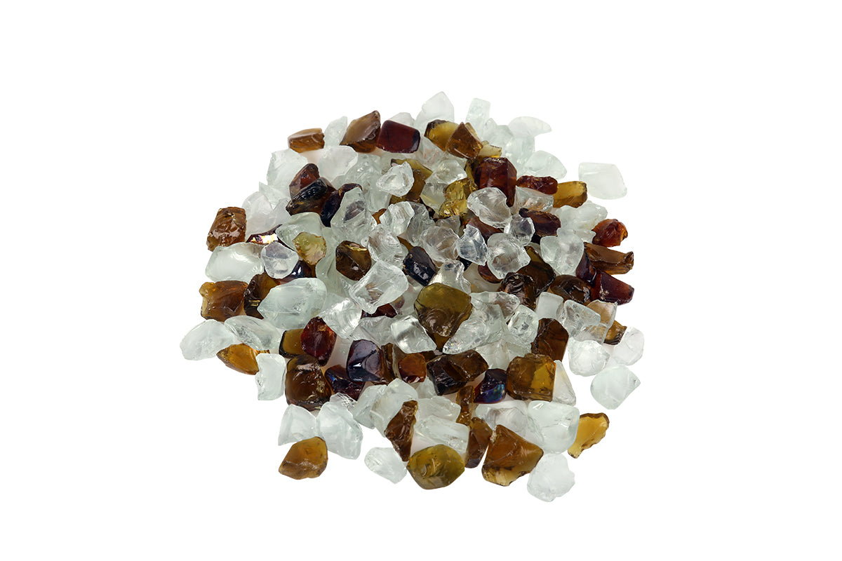 canyon brown fire glass 5 lbs outdoor fire pit decorative media