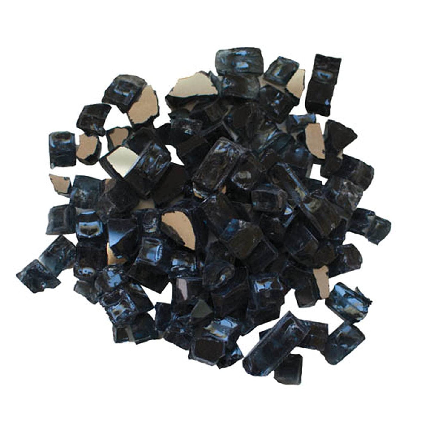 charcoal fire glass media for outdoor kitchen fireplace reflective