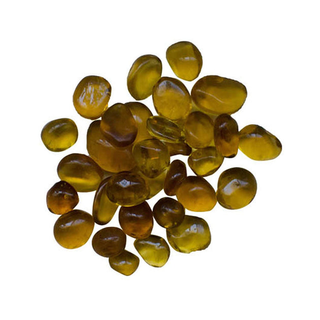 fire pit glass amber beads reflective modern BBQ fire feature