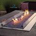 outdoor fireplace wind guard glass 48 inch linear fire pit