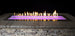 outdoor linear fire feature burner with color LED