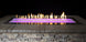 outdoor linear fire feature burner with color LED