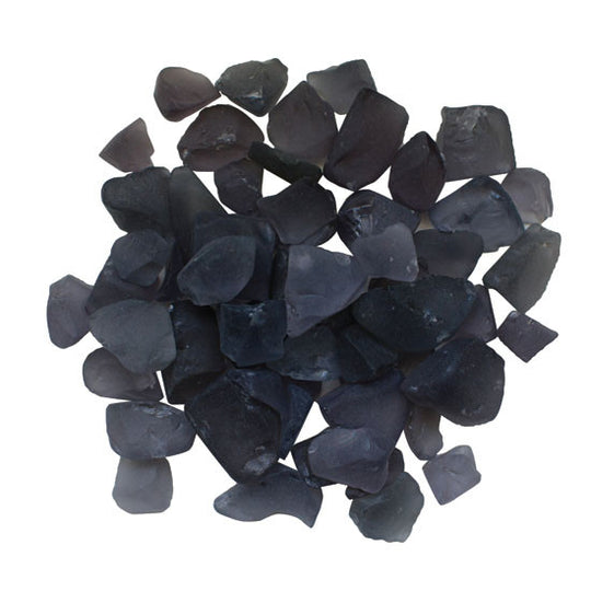 purple fire glass for outdoor kitchen fireplace frosted finish