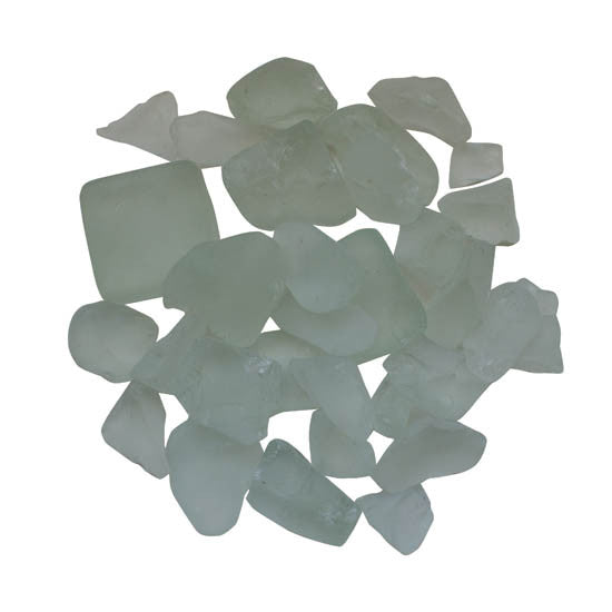 white frosted fire glass 5 lbs outdoor fire pit decorative media